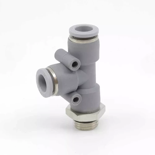 Тройник цанговый T-образный с резьбой PRTY-M5-6 Pemaks