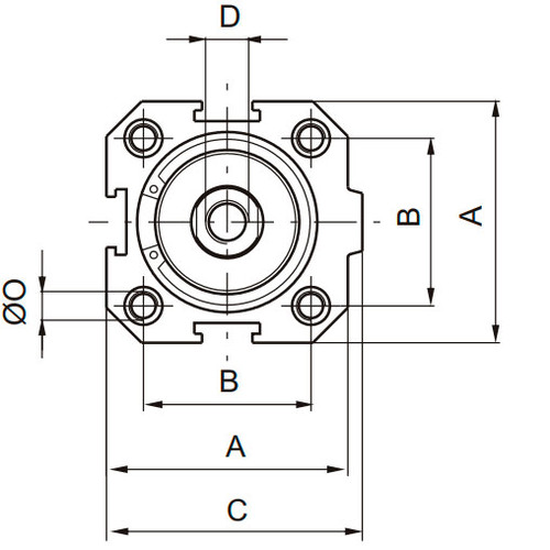 Пневмоцилиндр Pneumax компактный 1511.32.0005