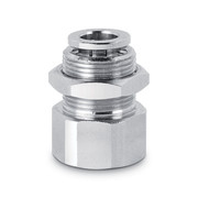 Фитинг цанговый для панельного монтажа Camozzi 6593-8-1/8