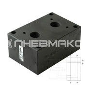 P4D-D3/21_1561451 - Плита для батарейного монтажа, СЕТОР 3, P-T резьбовые;  A-B сбоку, сталь