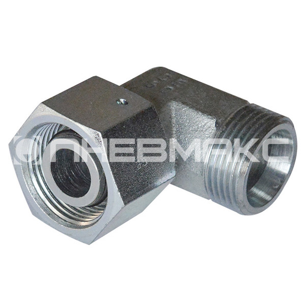 614208.1 - Фитинг угловой в сборе с гайкой, М22х1,5-15L (М22х1,5), 315 бар, нерж. сталь