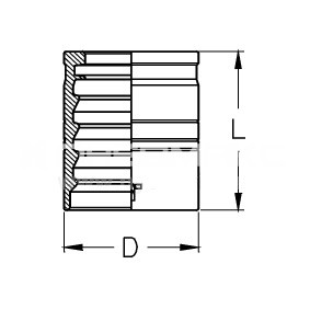 BXLP08 - Муфта обжимная DN12 1SN/2SN/2SC с зачисткой BXLP08
