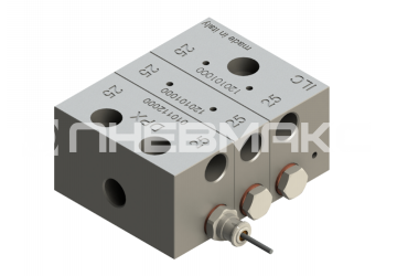 2.2V.08-C105 - Распределитель последовательной смазки (серия DPX), визуальный индикатор, 105 мм3/цикл, 8 секций (16 выходов), вход G1/8