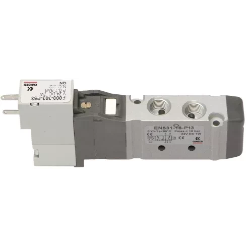 Кликните для увеличения изображения Распределитель с электромагнитным управлением Camozzi EN531-16-P56