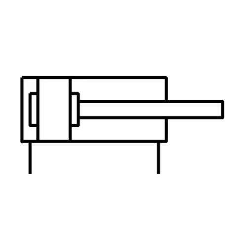Круглый пневмоцилиндр E.MC IA25X150-S