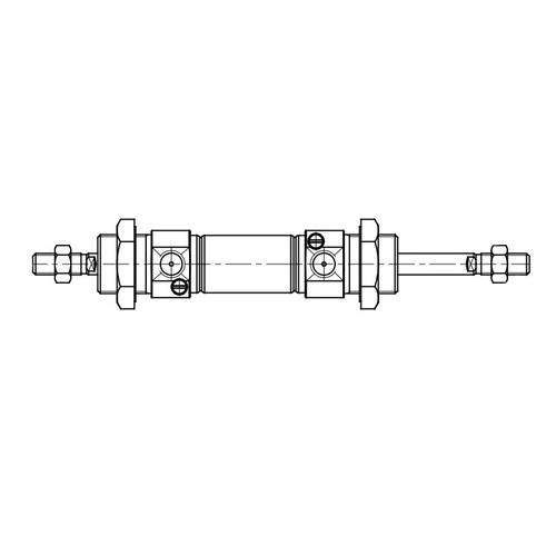 Круглый пневмоцилиндр E.MC IACD16x50-S