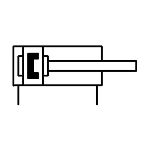 Круглый пневмоцилиндр E.MC RA16x100-S