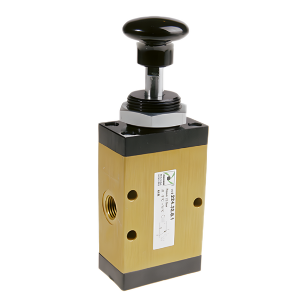 Кликните для увеличения изображения Распределитель Pneumax с кнопкой 224.32.8