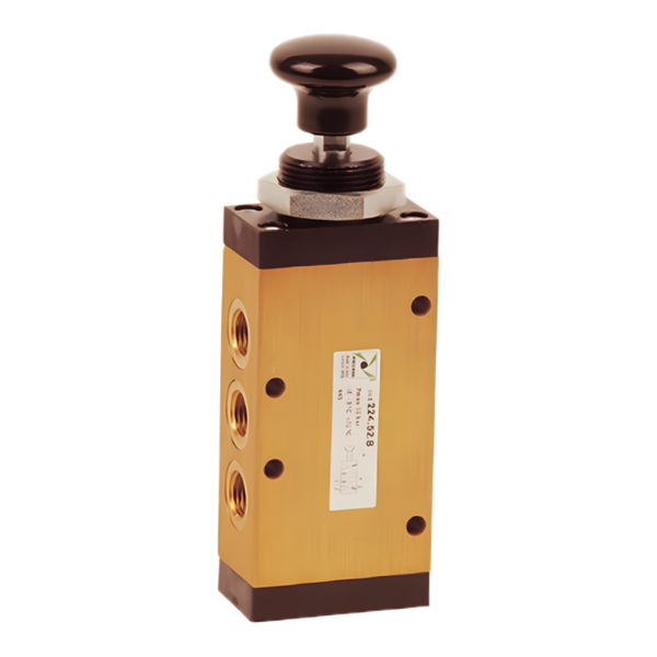 Кликните для увеличения изображения Распределитель Pneumax с кнопкой 224.52.8