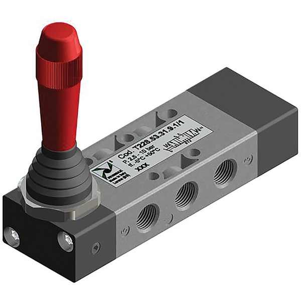 Кликните для увеличения изображения Распределитель Pneumax с рычагом T228.52.9.1/3