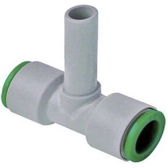 Кликните для увеличения изображения Цанговый фитинг Pneumax арт. T0504L0 (T-образный тройник со втулкой)