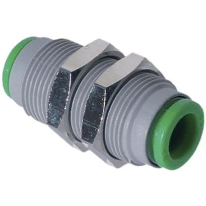 Кликните для увеличения изображения Цанговый фитинг Pneumax арт. T100800 (Прямой, панельного монтажа)