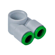 Цанговый фитинг Pneumax арт. T13B04M5 (Серьга под пустотелый болт, сдвоенная)