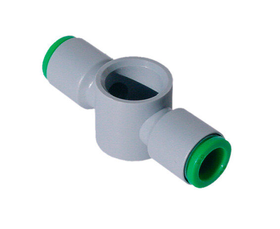 Кликните для увеличения изображения Цанговый фитинг Pneumax арт. T140418 (Серьга под пустотелый болт, T-образная)