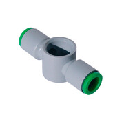 Цанговый фитинг Pneumax арт. T140614 (Серьга под пустотелый болт, T-образная)