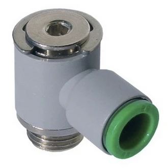 Цанговый фитинг Pneumax арт. T151238 (Угловой, с серьгой)