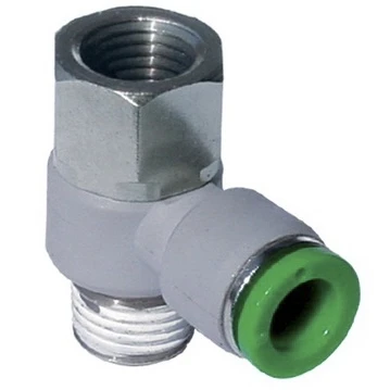 Цанговый фитинг Pneumax арт. T15FC0814 (Угловой, с серьгой проходной)