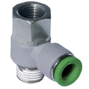 Цанговый фитинг Pneumax арт. T15FC1014 (Угловой, с серьгой проходной)