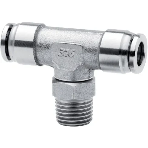 T-образный фитинг с резьбой Camozzi арт. X6432 8-1/4