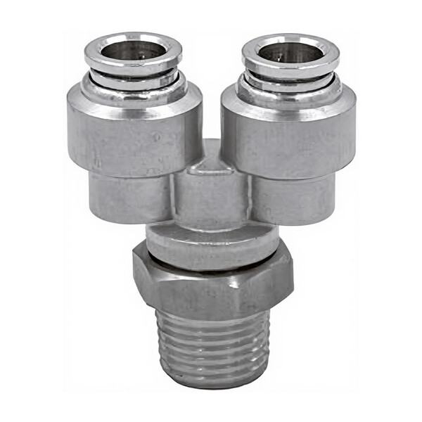 Y-образный фитинг с резьбой Camozzi арт. X6450 10-3/8 SS316