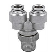 Y-образный фитинг с резьбой Camozzi арт. X6450 6-1/8 SS316