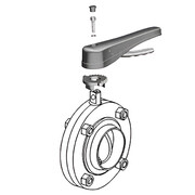 Пищевой дисковый затвор Camozzi QIBW-2010-25E-316L-SL