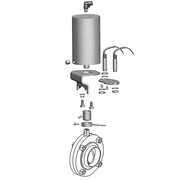 Пищевой дисковый затвор Camozzi QIBW-2010-80E-304-QS