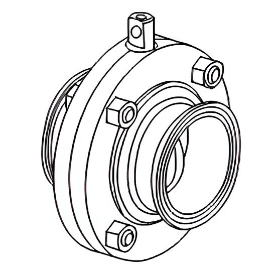 Пищевой дисковый затвор Camozzi QIBW-2013-15E-304-VS