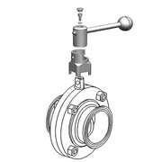 Пищевой дисковый затвор Camozzi QIBW-2013-32S-304-LS