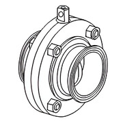 Пищевой дисковый затвор Camozzi QIBW-2013-50E-304-VS