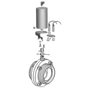 Пищевой дисковый затвор Camozzi QIBW-2016-25E-304-QS