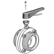 Пищевой дисковый затвор Camozzi QIBW-2016-80E-304-SL