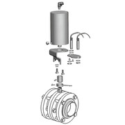 Пищевой дисковый затвор Camozzi QIBW-2018-25E-304-QS