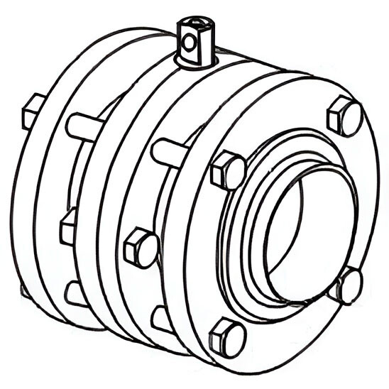 Пищевой дисковый затвор Camozzi QIBW-2018-50E-304-VS