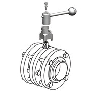 Пищевой дисковый затвор Camozzi QIBW-2018-50E-316L-LS