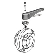 Пищевой дисковый затвор Camozzi QIBW-2106-50E-316L-SL