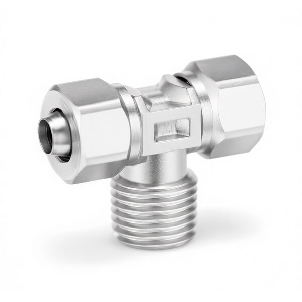 Т-образный тройник с резьбой E.MC арт. SMCT080X060-03S1P