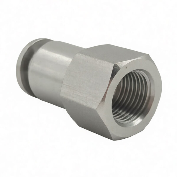 Прямой фитинг с внутр. G-резьбой Indutech арт. KQG2F16-G03-XKV01