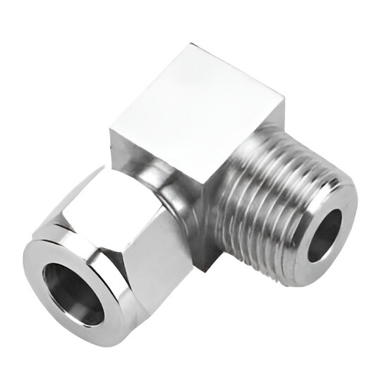 Фитинг SNS с зажимной гайкой и наружной резьбой, угловой YZ2-2 12-03