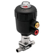 Диафрагмовый клапан E.MC VZDCF-25-CC-S-P-PE